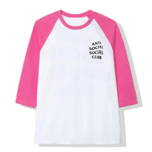 NWOT Anti Social Social Club Baseball Tee - Picture 2 of 4